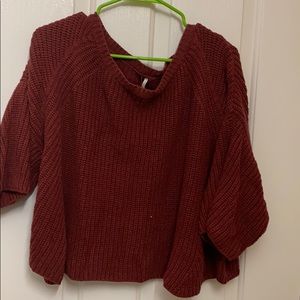 Free people chunky boat neck sweater